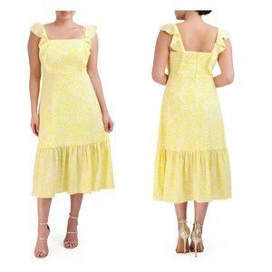 NWT BCBG Paris Women's Ruffle Midi Dress Size M (8-10)